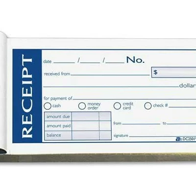 We Design and Print Receipt and Books Invoices