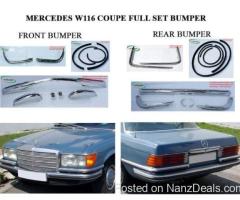 Mercedes W116 280 S, 280 SE, 350 SE, 450 SE, 450 SEL, 300 SD (1972-1980) bumpers