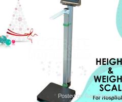 purchase stable height and weight scale with rubber pads cover for sell