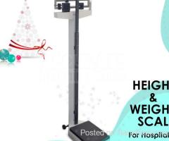 Digital height and weight scale with LCD display indicator at affordable prices