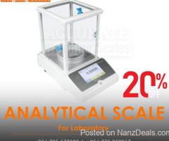 digital laboratory analytical scale balance at supplier shop