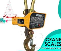 Heavy duty crane weighing cables which can be calibrated with remote control