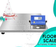 Weighing floor scales at accurate weighing systems LTD