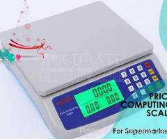 price computing scale with money change function at supplier shop Kampala