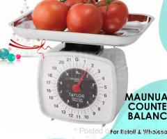 Counter Scale With a Domestic Warranty of One Year Only.