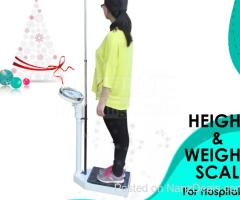 Hospital mechanical height and weight scale in Uganda