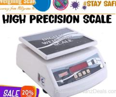 Electric precision balance with extra LCD display