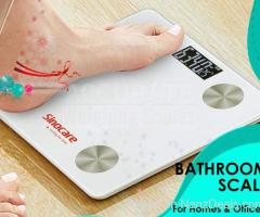 convenient black housable bathroom scale