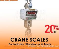 Digital hanging scale hook suspended load