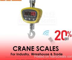 High-capacity crane weighing scales from Kgs to several tons