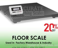 UNBS certified heavy duty floor weighing scales