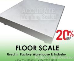 UNBS certified digital heavy duty floor scales