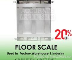 Rugged floor platform weighing scales