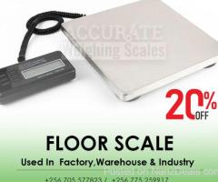 industrial floor weighing scale with power saving mode indicator