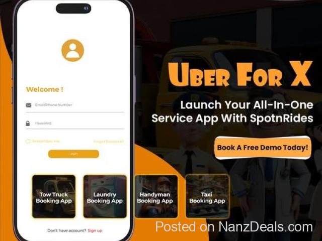 Build a Ready-Made Uber for X Clone App with SpotnRides - 1/1