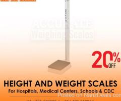 LCD Display 200Kg Body Height And Weight Digital Scale