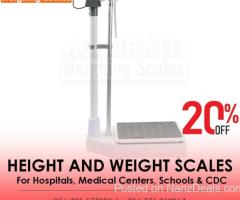 Mounted wireless height and weight scales for sale at friendly rate