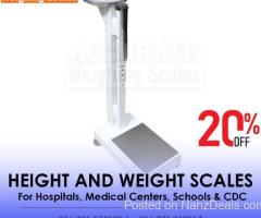 Good quality hospital 160KG mechanical height and weight scale