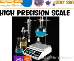 Electric precision balance with extra LCD display