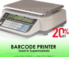 barcode printing scale with printing speed >50mm/s with 1year warranty in shop Kampala