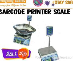 table top type price barcode printing scale with PC software at low price wandegeya