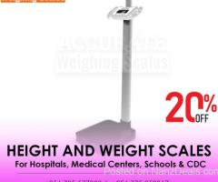 Height and weight scales for independent medical weighing from suppliers