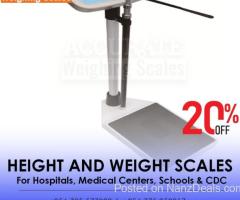 LCD Display 200Kg Body Height And Weight Digital Scale