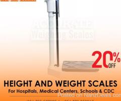 Good quality hospital 160KG mechanical height and weight scale