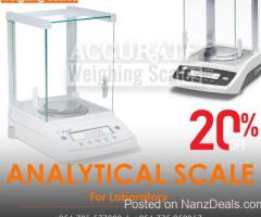 Analytical weighing scales for proper weighing practices