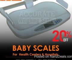 Verified digital baby weighing scales with extra-large tray - 1