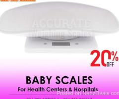 Digital baby weighing scales with smartest changing pad on market