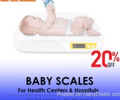 Digital baby scales that are easy to wipe down and clean