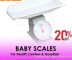 Mechanical baby weighing scales of up to 25kg weight