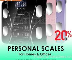 Bathroom scales of high accuracy and consistency from mandated suppliers