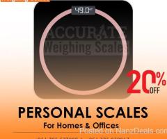 Digital bathroom weighing scales designed to measure different capacities